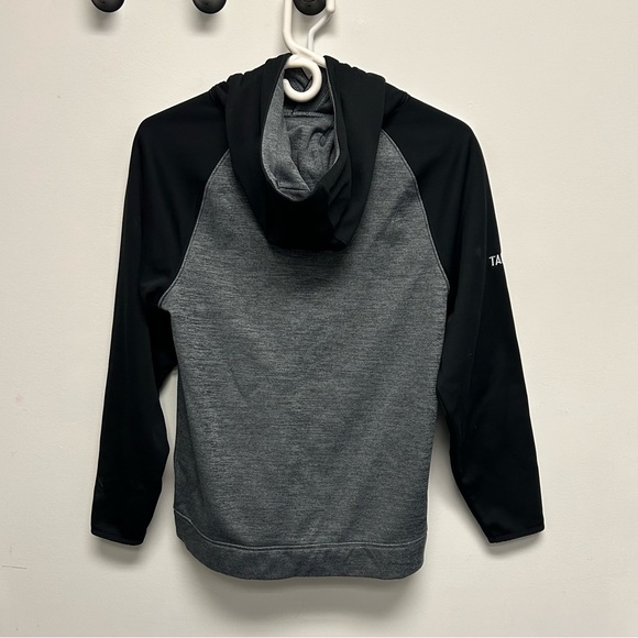 Authentic T-Shirt Company, grey/black sweatshirt with hood size Junior L - Picture 3 of 5